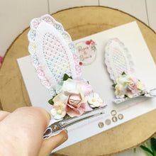 Load image into Gallery viewer, Rainbow Stand Up Bunny Ear Clips - Easter Bunny Clips