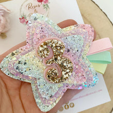 Load image into Gallery viewer, Rainbow Birthday Badge - Birthday Glitter Badge