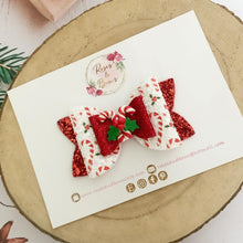 Load image into Gallery viewer, Candy Cane Hair Bow Headband or Clip
