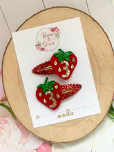 Load image into Gallery viewer, Strawberry Birthday Clip -Birthday Number Snap Clip