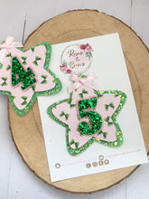 Load image into Gallery viewer, Birthday Pink and Green Wicked Badge - Birthday Glitter Badge