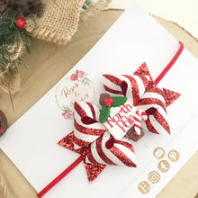 Load image into Gallery viewer, North Pole Hair Bow Headband or Clip