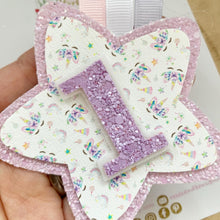 Load image into Gallery viewer, Unicorn Birthday Badge - Birthday Glitter Badge