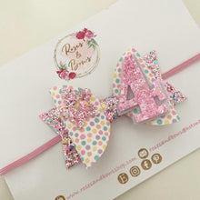 Load image into Gallery viewer, Rainbow Birthday Hair Bow - Birthday Headband - Birthday Hair Clip