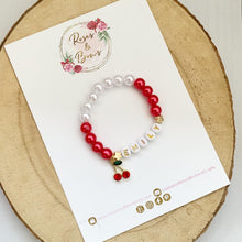 Load image into Gallery viewer, Girls Personalised Cherry Bracelet