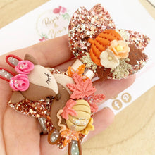 Load image into Gallery viewer, Autumn deer Hair Bow Headband or Clip