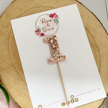 Load image into Gallery viewer, Small Cake Topper with Flower