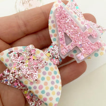 Load image into Gallery viewer, Rainbow Birthday Hair Bow - Birthday Headband - Birthday Hair Clip