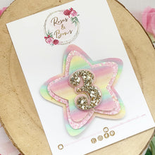 Load image into Gallery viewer, Rainbow Birthday Badge - Birthday Glitter Badge