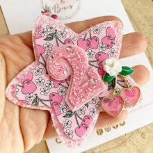 Load image into Gallery viewer, Cherry Birthday Badge - Birthday Glitter Badge