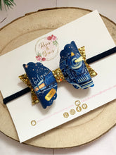 Load image into Gallery viewer, Christmas Train Hair Bow Headband or Clip