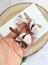 Load image into Gallery viewer, Reindeer Hair Bow Headband or Clip