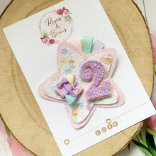 Load image into Gallery viewer, Rainbow gift Birthday Badge - Birthday Glitter Badge