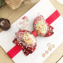 Load image into Gallery viewer, Christmas Glitter Shaker Wings Clip or Headband