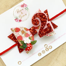 Load image into Gallery viewer, Strawberry Birthday Headband - Birthday Hair Clip