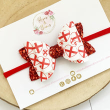 Load image into Gallery viewer, England Euros Hair Bow Headband or Clip