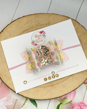 Load image into Gallery viewer, Rainbow Balloon Transparent Birthday Hair Bow Headband or Clip