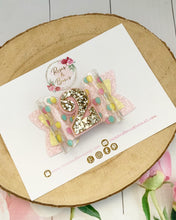 Load image into Gallery viewer, Rainbow Balloon Transparent Birthday Hair Bow Headband or Clip