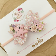 Load image into Gallery viewer, Starfish Bow Headband or Clip