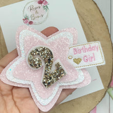 Load image into Gallery viewer, Birthday Girl Badge - Birthday Glitter Badge