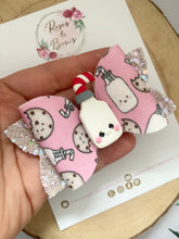 Load image into Gallery viewer, Milk and Cookies Hair Bow Headbands or Clips