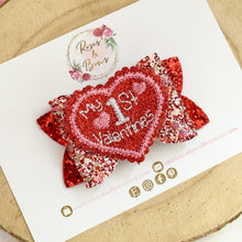 Load image into Gallery viewer, My 1st Valentine’s Hair Bow Headband or Clip