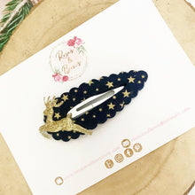 Load image into Gallery viewer, Christmas reindeer large snap clip