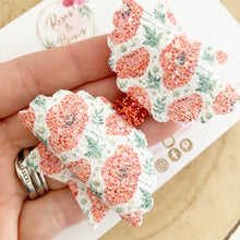 Load image into Gallery viewer, Poppy Glitter Bow Headband or Clip