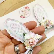 Load image into Gallery viewer, Rainbow Stand Up Bunny Ear Clips - Easter Bunny Clips