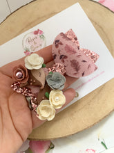 Load image into Gallery viewer, Deer Glitter Bow Headband or Clip