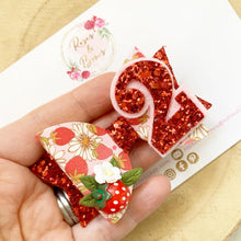 Load image into Gallery viewer, Strawberry Birthday Headband - Birthday Hair Clip