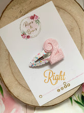 Load image into Gallery viewer, Rainbow Birthday Clip -Birthday Number Snap Clip