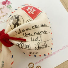 Load image into Gallery viewer, Christmas Nice List Letter Hair Bow Headband or Clip