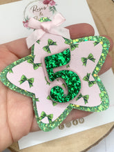Load image into Gallery viewer, Birthday Pink and Green Wicked Badge - Birthday Glitter Badge