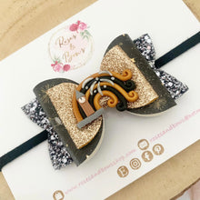 Load image into Gallery viewer, London happy New Years London Hair Bow Headband or Clip