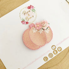 Load image into Gallery viewer, Pink Pumpkin Halloween Pumpkin Hair Bow Headband or Clip
