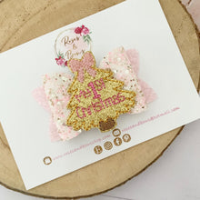 Load image into Gallery viewer, My 1st Christmas Hair Bow Headband or Clip