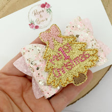 Load image into Gallery viewer, My 1st Christmas Hair Bow Headband or Clip