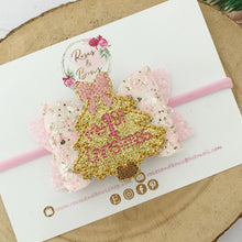 Load image into Gallery viewer, My 1st Christmas Hair Bow Headband or Clip
