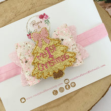 Load image into Gallery viewer, My 1st Christmas Hair Bow Headband or Clip