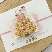 Load image into Gallery viewer, My 1st Christmas Hair Bow Headband or Clip