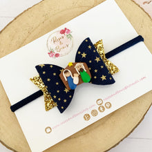 Load image into Gallery viewer, Christmas nativity Hair Bow Headband or Clip