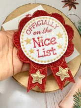 Load image into Gallery viewer, Nice List Christmas Badge - Christmas Eve Box Filler
