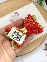 Load image into Gallery viewer, Christmas Nice List Hair Bow Headband or Clip