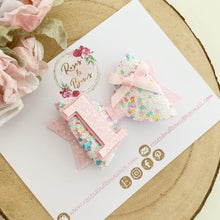 Load image into Gallery viewer, Rainbow Birthday Hair Bow Headband or Clip