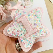 Load image into Gallery viewer, Rainbow Birthday Badge - Birthday Glitter Badge