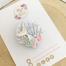Load image into Gallery viewer, Mermaid Tail Shell Hair Headband or Clip