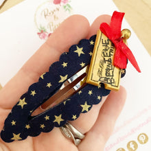 Load image into Gallery viewer, Christmas Train Ticket large snap clip