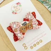 Load image into Gallery viewer, Santa’s Cookies Hair Bow Headband or Clip
