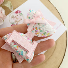 Load image into Gallery viewer, Rainbow Birthday Hair Bow Headband or Clip